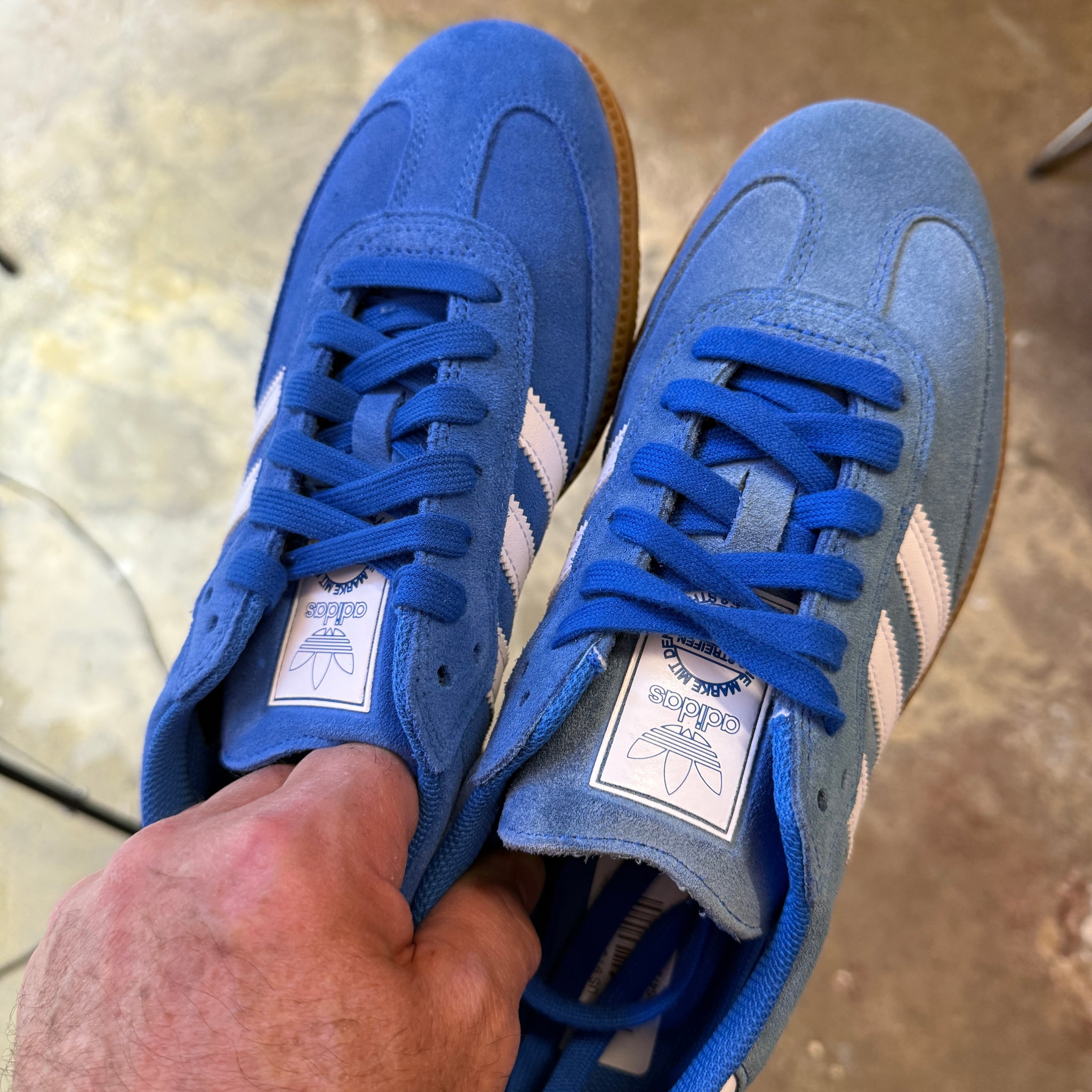 Samba ADV Shoe Blue Bird/Cloud White/Gold Metallic Sale (Sun Faded) –  Locality Store