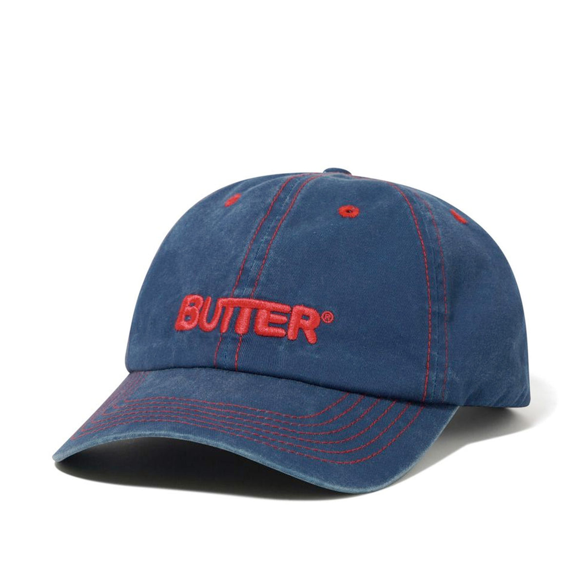 Butter Goods Rounded Logo 6 Panel Cap Washed Navy – Locality Store