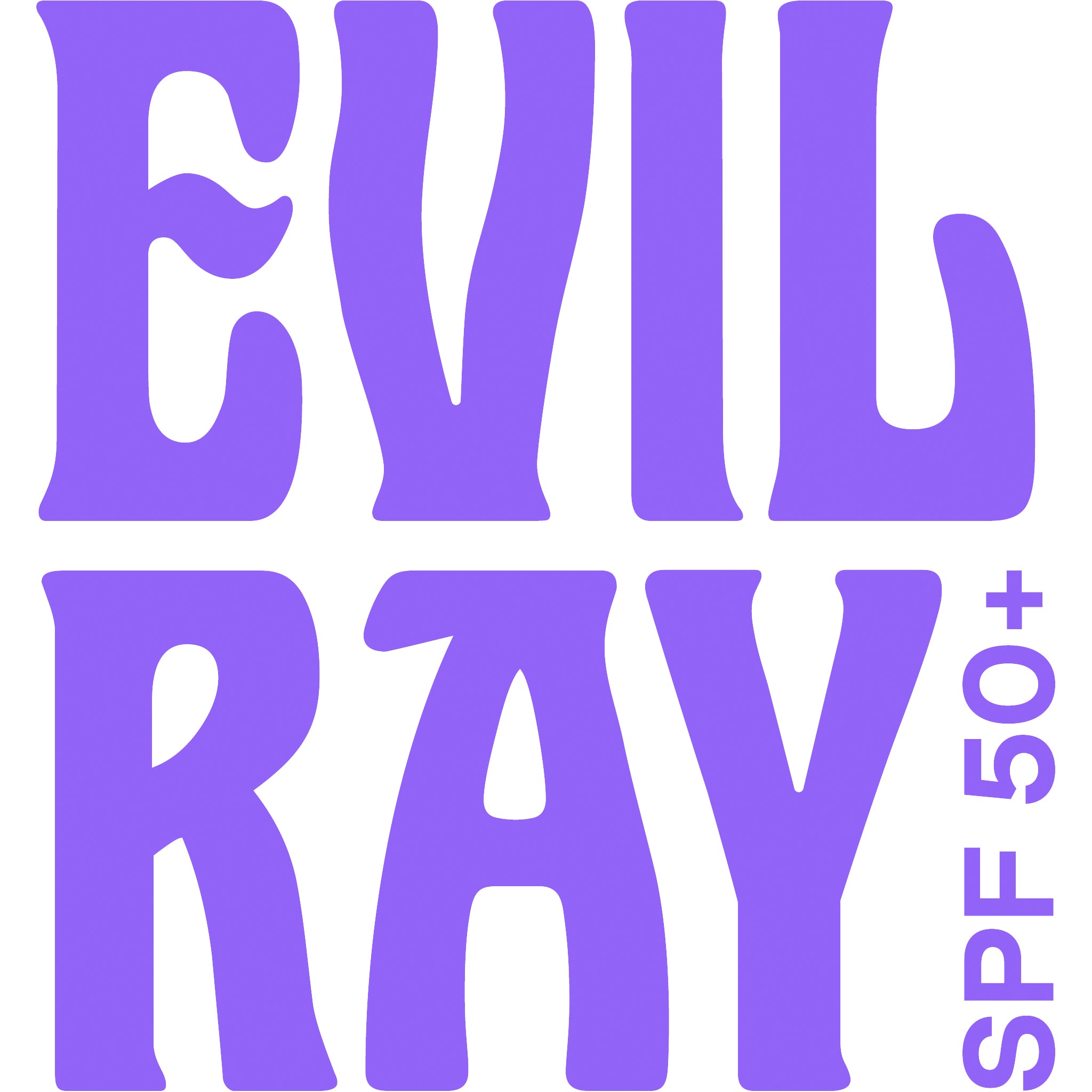 Evil Ray Lettering Evil Ray SPF50+ Body Sunscreen 250ml – Locality Store